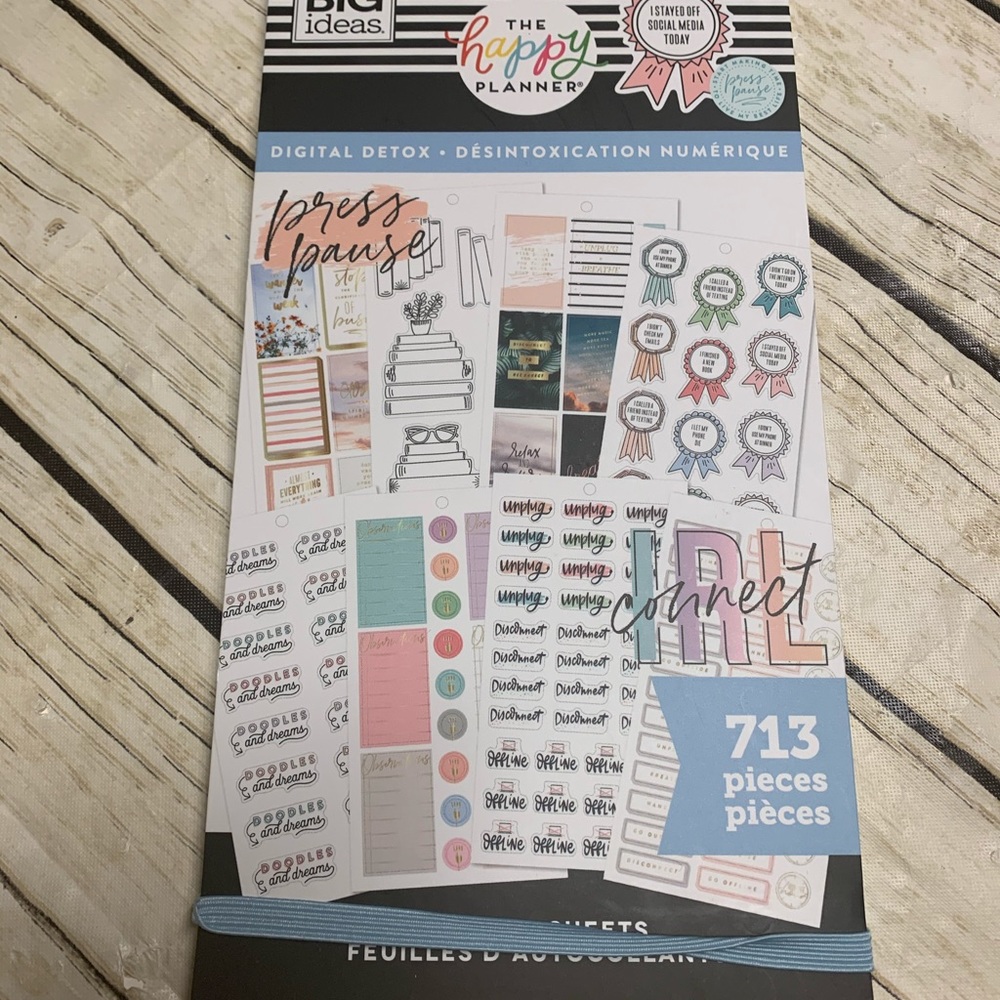 Happy Planner Digital Detox Sticker Book